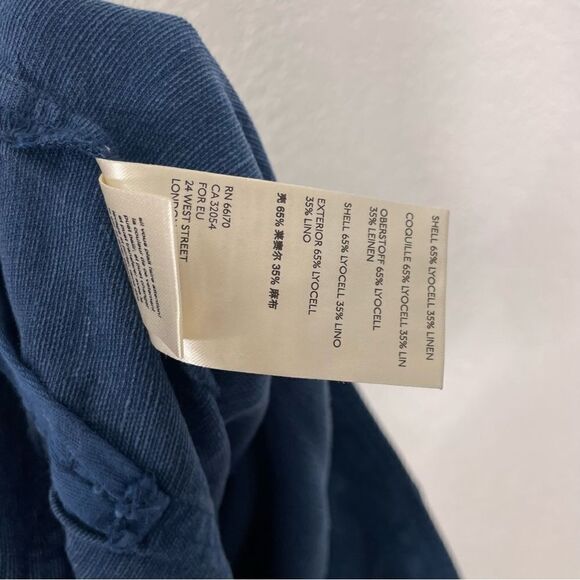 A by Anthropologie Blue Lyocell and Linen Capri Pants - Picture 8 of 8